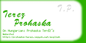 terez prohaska business card